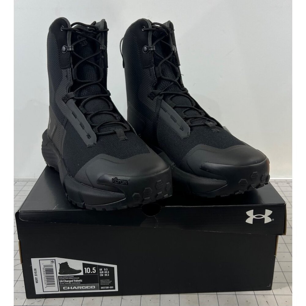 Under Armour Men's UA Micro G Valsetz Tactical Boots Size 10.5 Black NEW~~ - Picture 1 of 8